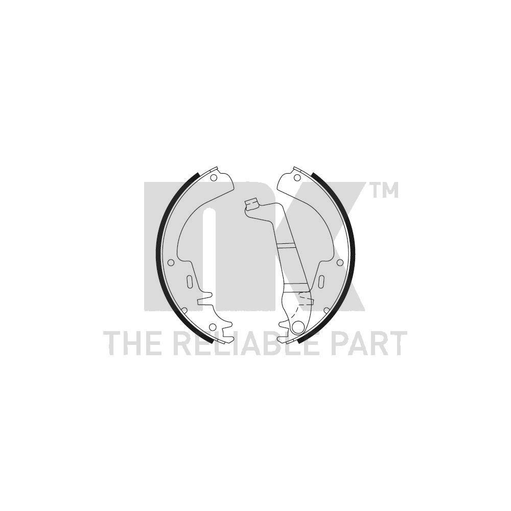 Bremsbackensatz NK 2736225 für OPEL, Hinterachse