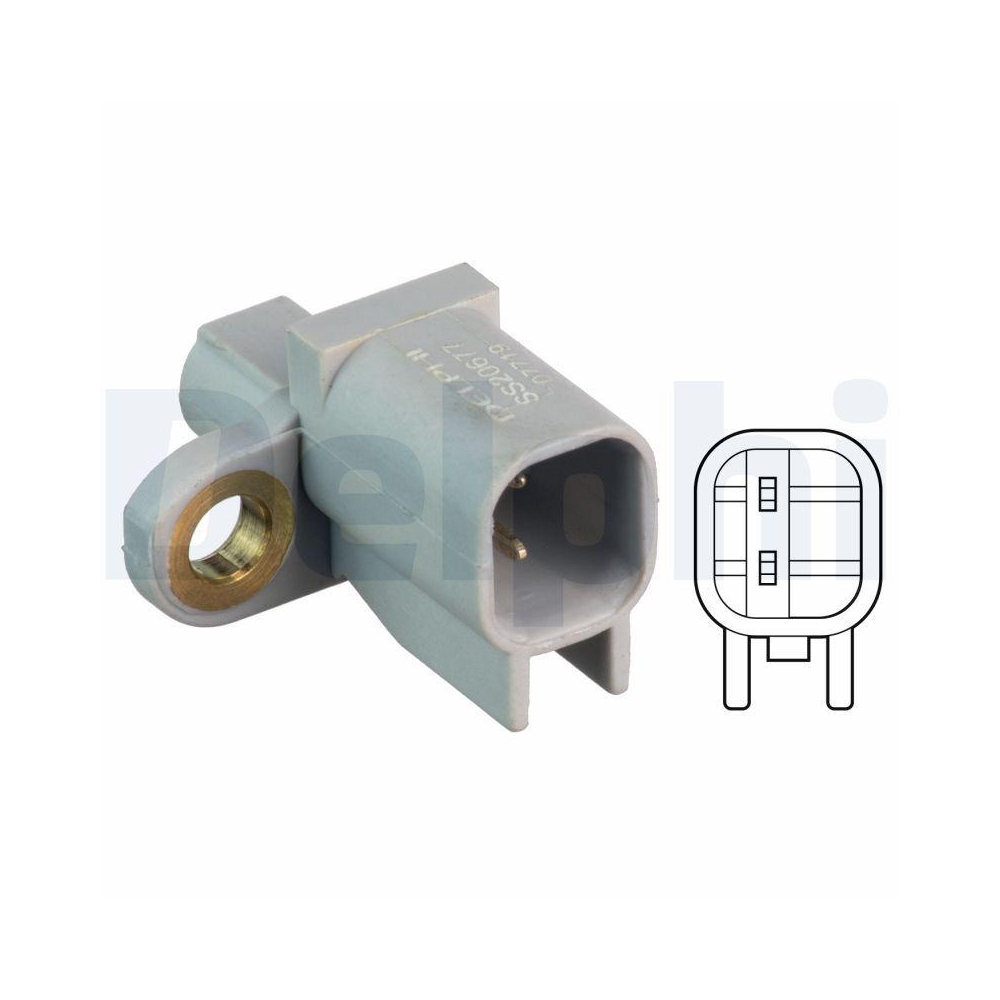 DELPHI SS20677 Sensor, Raddrehzahl f&uuml;r VOLVO, Hinterachse