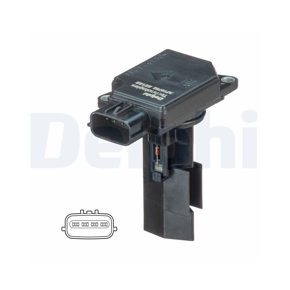 DELPHI AF10752-12B1 Luftmassenmesser f&uuml;r OPEL SUBARU SUZUKI VAUXHALL