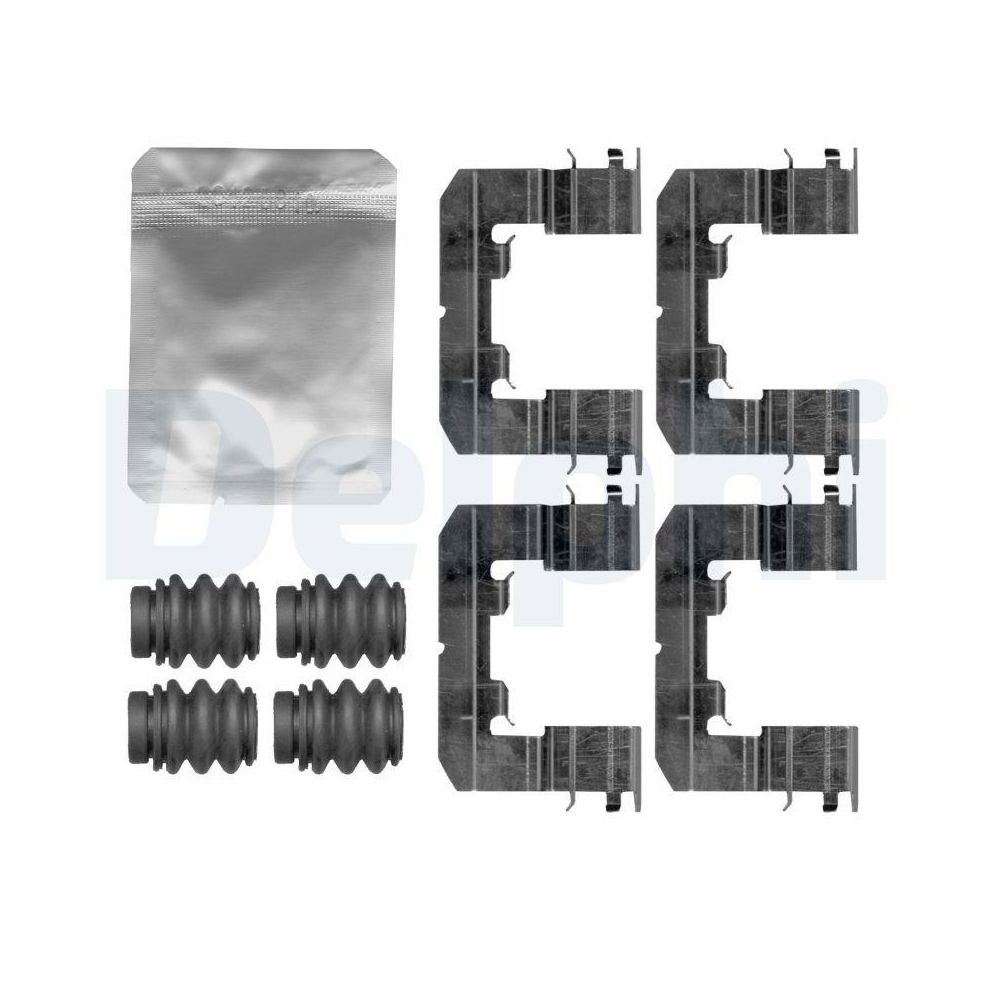 DELPHI LX0766 Zubeh&ouml;rsatz, Scheibenbremsbelag f&uuml;r KIA, Vorderachse