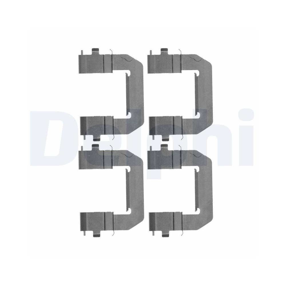 DELPHI LX0532 Zubehörsatz, Scheibenbremsbelag für, Vorderachse