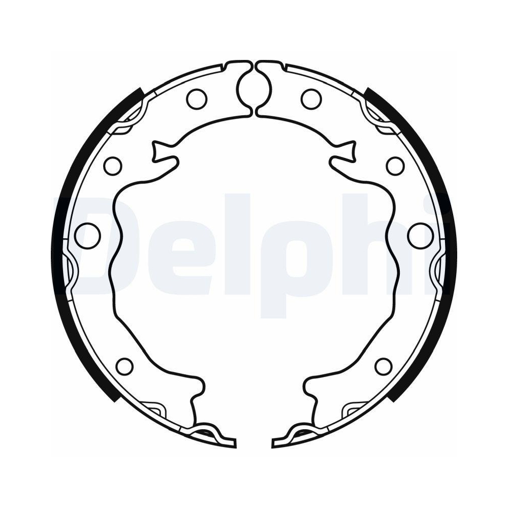 Bremsbackensatz, Feststellbremse DELPHI LS2089 für SUBARU, Hinterachse