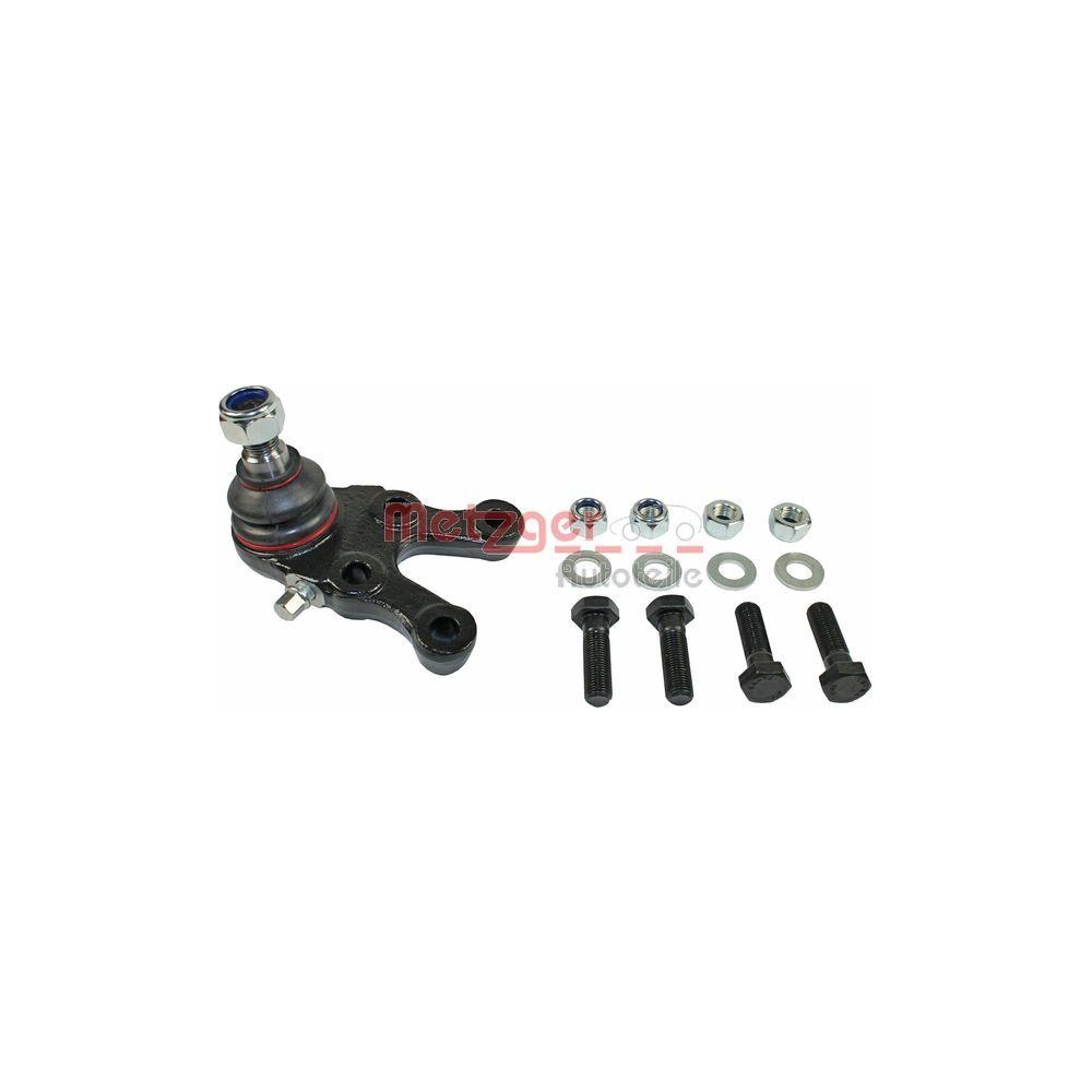 Trag-/F&uuml;hrungsgelenk METZGER 57018811 KIT + f&uuml;r MITSUBISHI, Vorderachse links