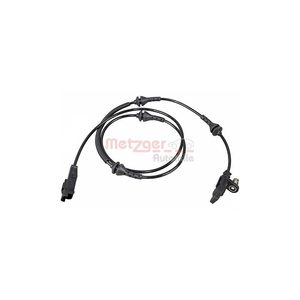 Sensor, Raddrehzahl METZGER 09001465 f&uuml;r CITRO&Euml;N/PEUGEOT, Vorderachse