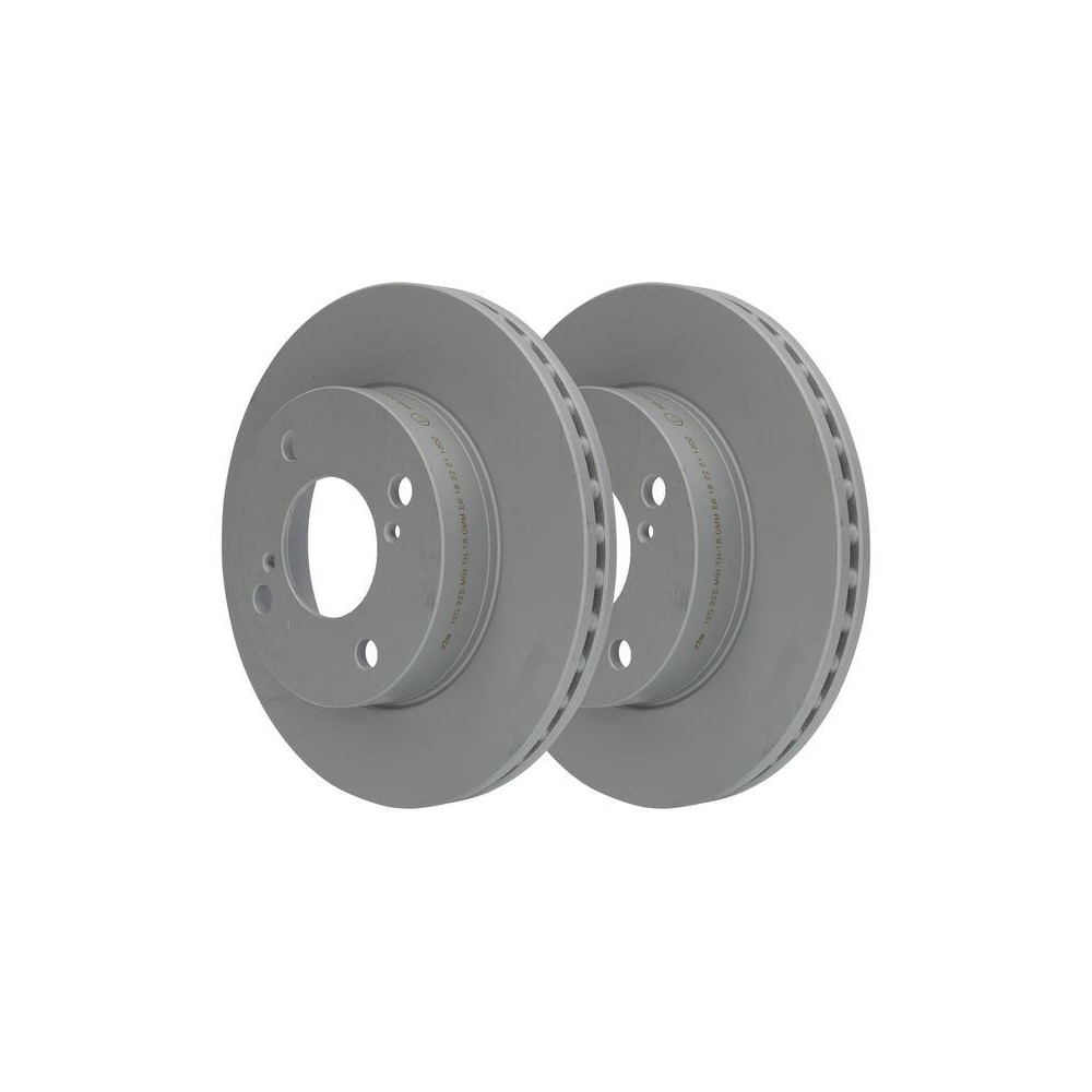 Bremsscheibe ATE 24.0120-0225.1 f&uuml;r NISSAN SUZUKI, Vorderachse