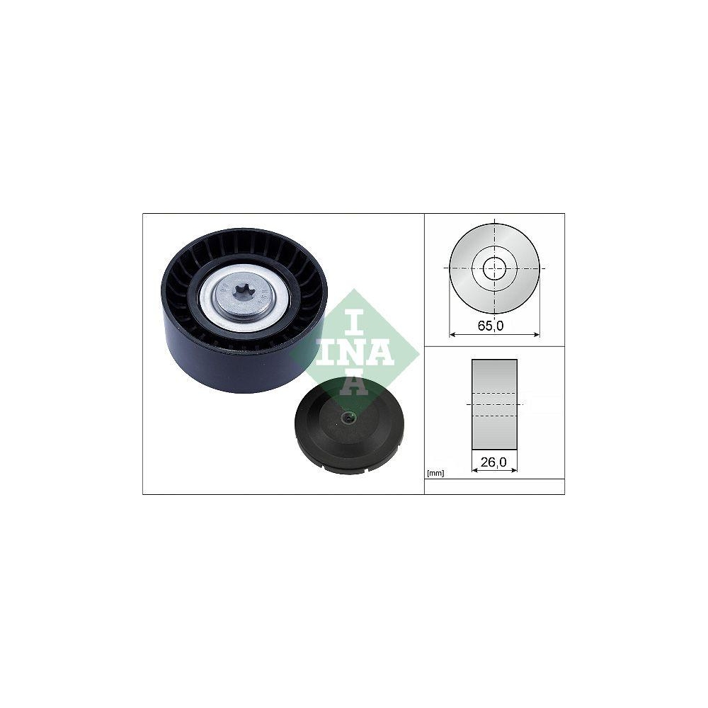 Umlenk-/F&uuml;hrungsrolle, Keilrippenriemen Schaeffler INA 532 0748 10 f&uuml;r BMW MINI