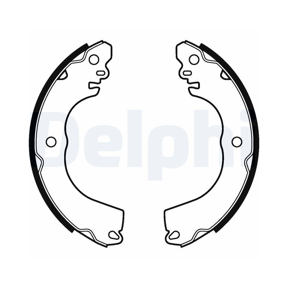 DELPHI LS2104 Bremsbackensatz f&uuml;r CITRO&Euml;N MITSUBISHI PEUGEOT NISSAN (DFAC)
