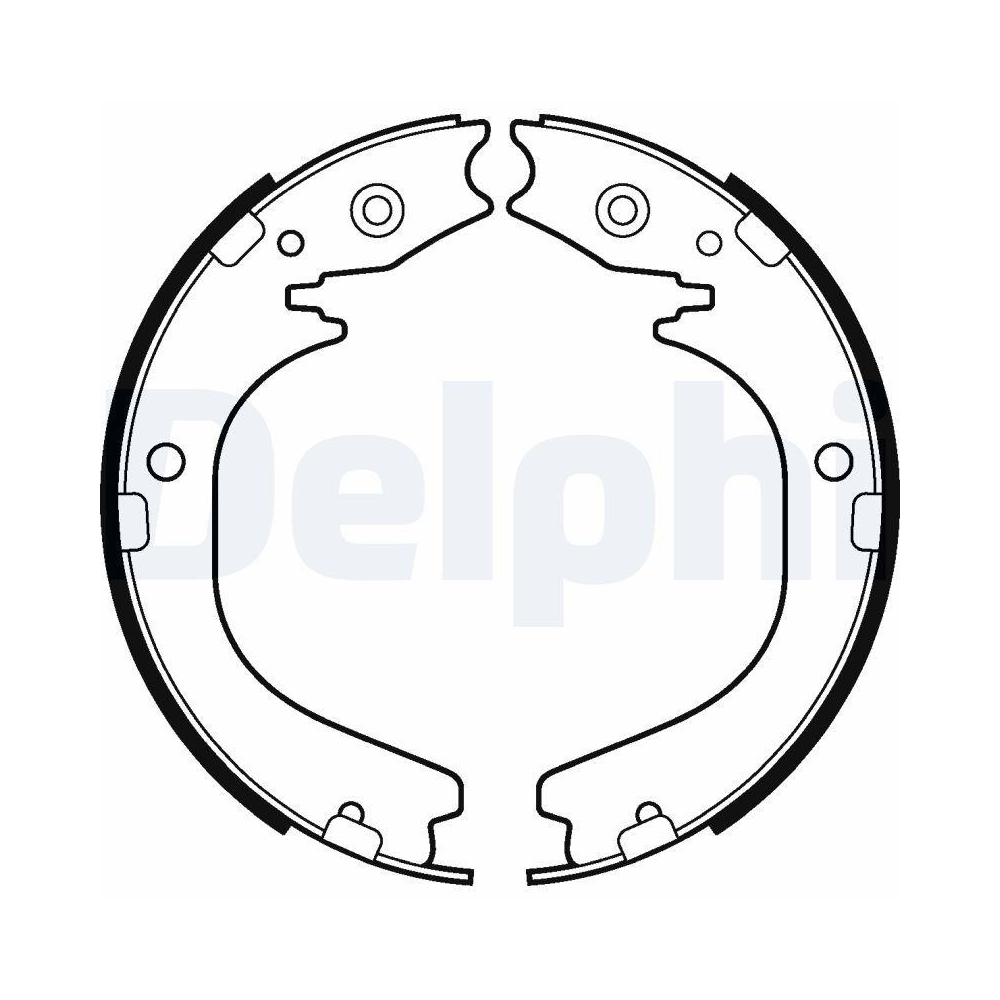 Bremsbackensatz DELPHI LS2105 für NISSAN INFINITI