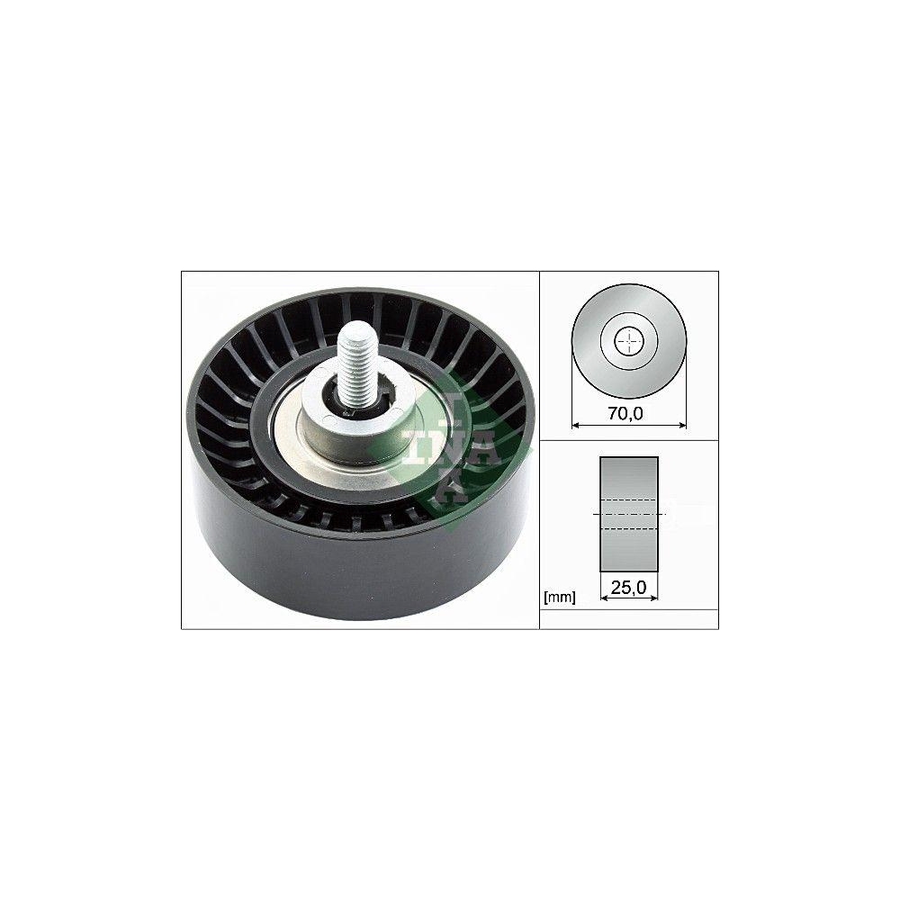 Umlenk-/F&uuml;hrungsrolle, Keilrippenriemen Schaeffler INA 532 0655 10 f&uuml;r FORD