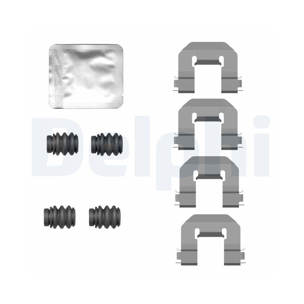 DELPHI LX0774 Zubeh&ouml;rsatz, Scheibenbremsbelag f&uuml;r BMW, Hinterachse