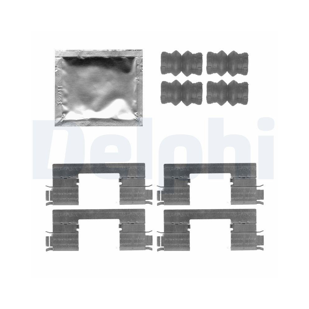 DELPHI LX0538 Zubeh&ouml;rsatz, Scheibenbremsbelag f&uuml;r RENAULT, Vorderachse