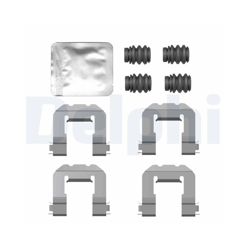 DELPHI LX0775 Zubeh&ouml;rsatz, Scheibenbremsbelag f&uuml;r, Hinterachse