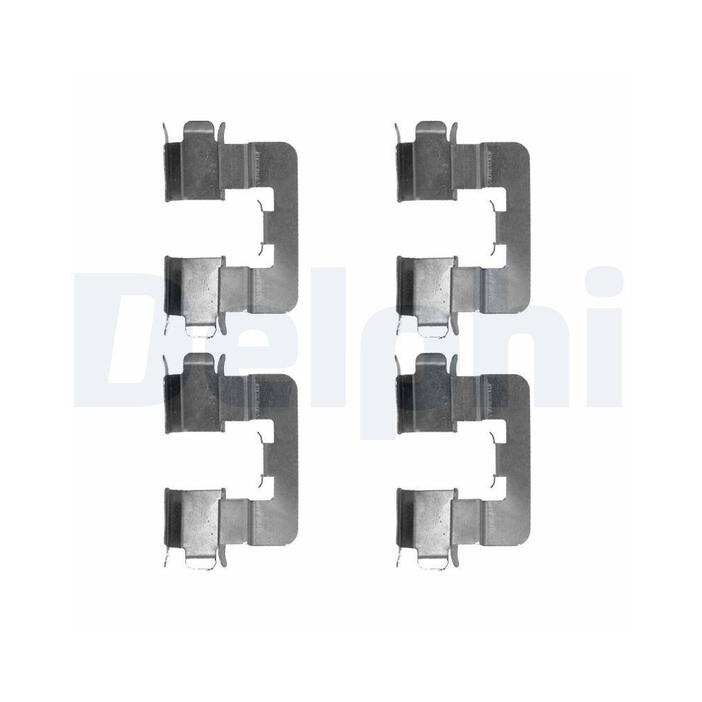DELPHI LX0539 Zubeh&ouml;rsatz, Scheibenbremsbelag f&uuml;r TOYOTA, Hinterachse