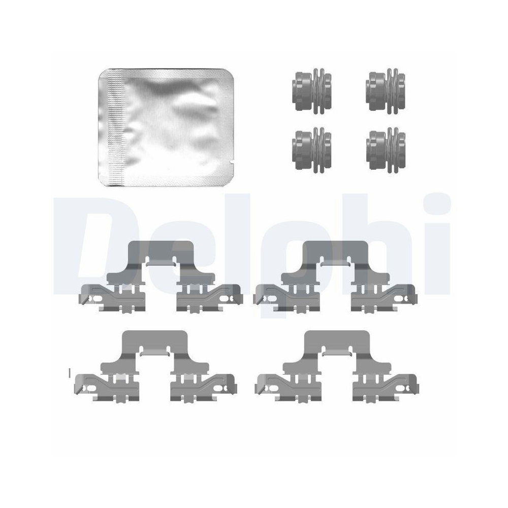 DELPHI LX0776 Zubeh&ouml;rsatz, Scheibenbremsbelag f&uuml;r AUDI, Hinterachse