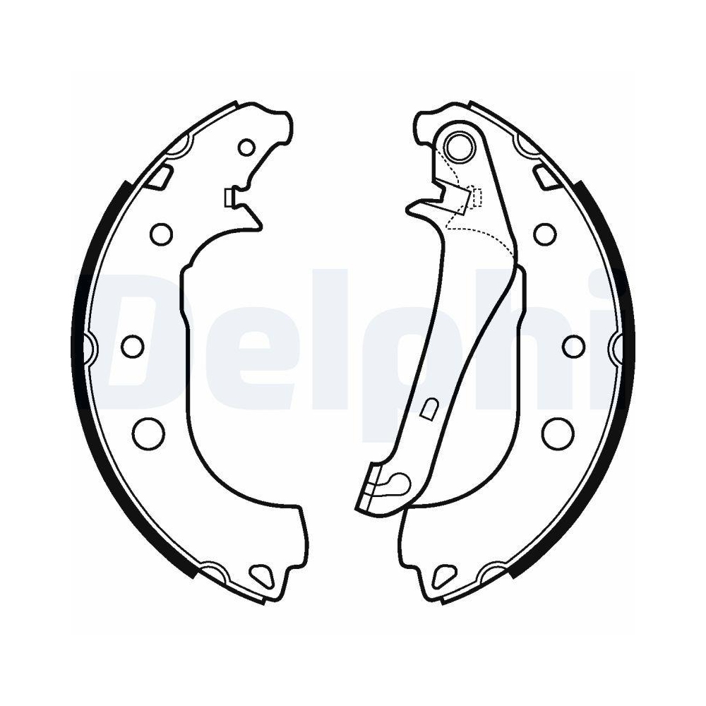 DELPHI LS2108 Bremsbackensatz f&uuml;r FORD, Hinterachse