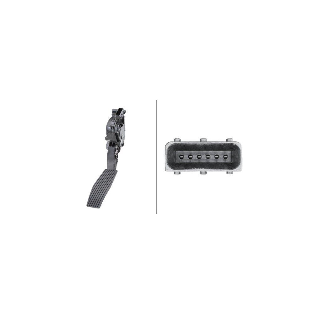 HELLA Sensor, Fahrpedalstellung 6PV 009 765-711 für OPEL VAUXHALL CHEVROLET