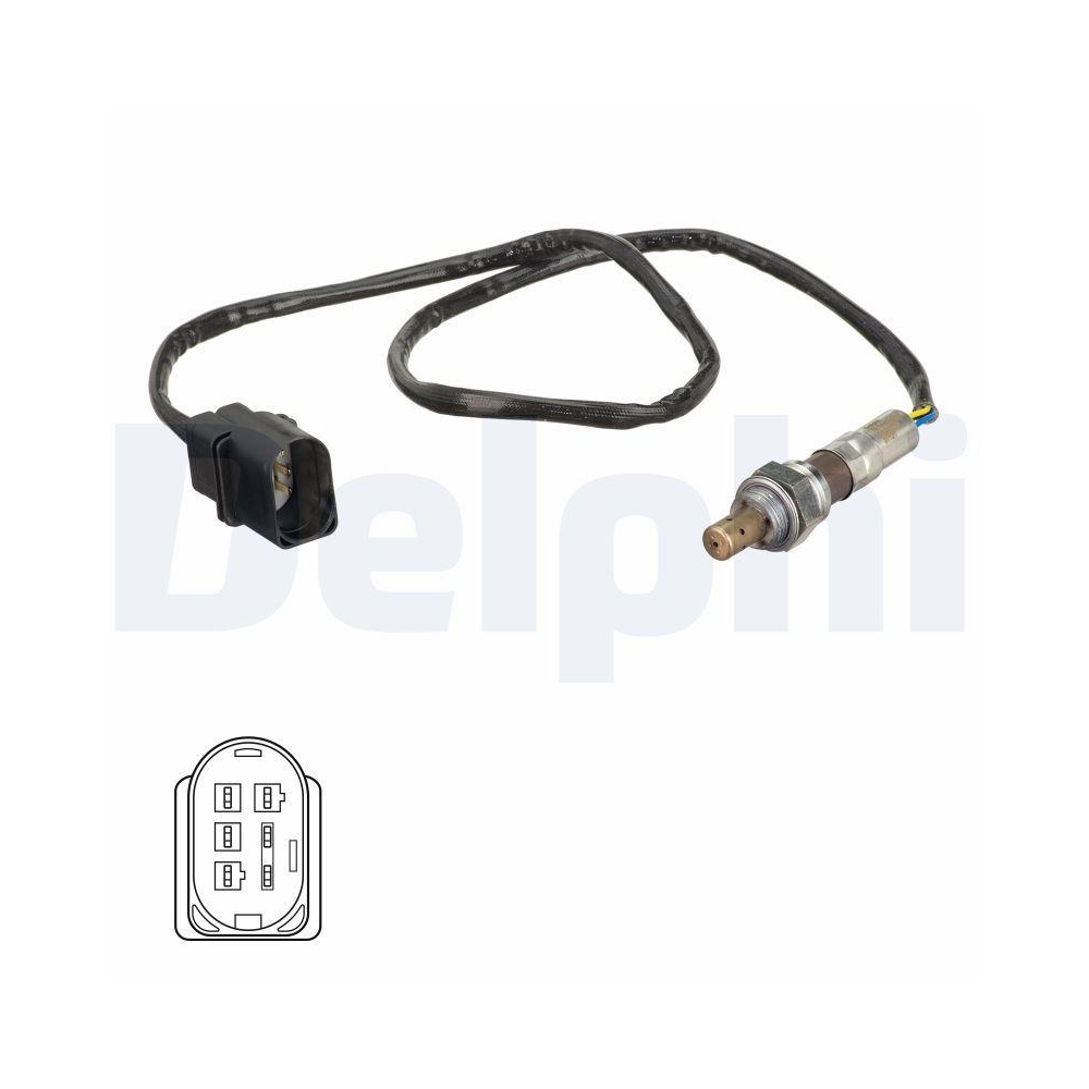 DELPHI ES21099-12B1 Lambdasonde f&uuml;r SEAT SKODA VW, vor Katalysator