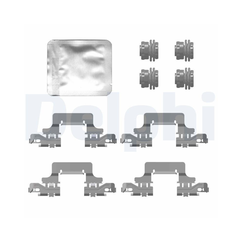 Zubehörsatz, Scheibenbremsbelag DELPHI LX0777 für, Hinterachse
