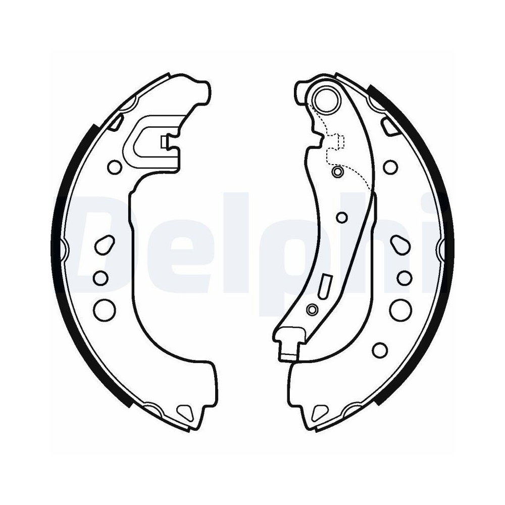 DELPHI LS2109 Bremsbackensatz f&uuml;r RENAULT SMART, Hinterachse