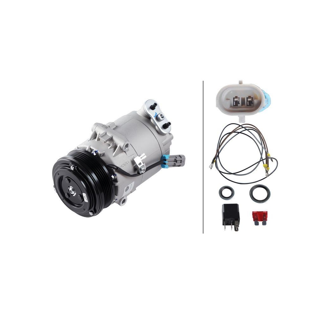 HELLA Kompressor, Klimaanlage 8FK 366 200-221 >>> Easy2Fit <<< f&uuml;r OPEL VAUXHALL