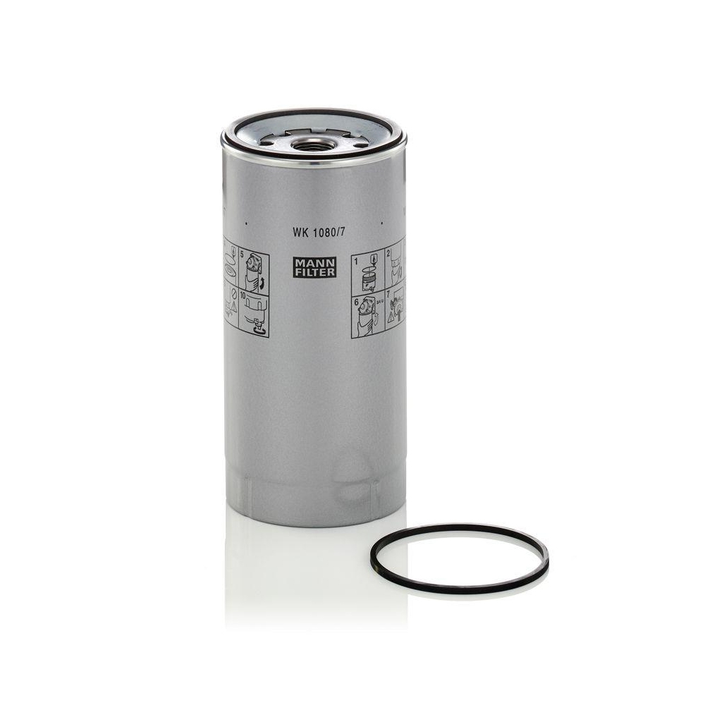 MANN-FILTER WK 1080/7 x Kraftstofffilter f&uuml;r FORD IVECO MERCEDES-BENZ SCANIA ABG