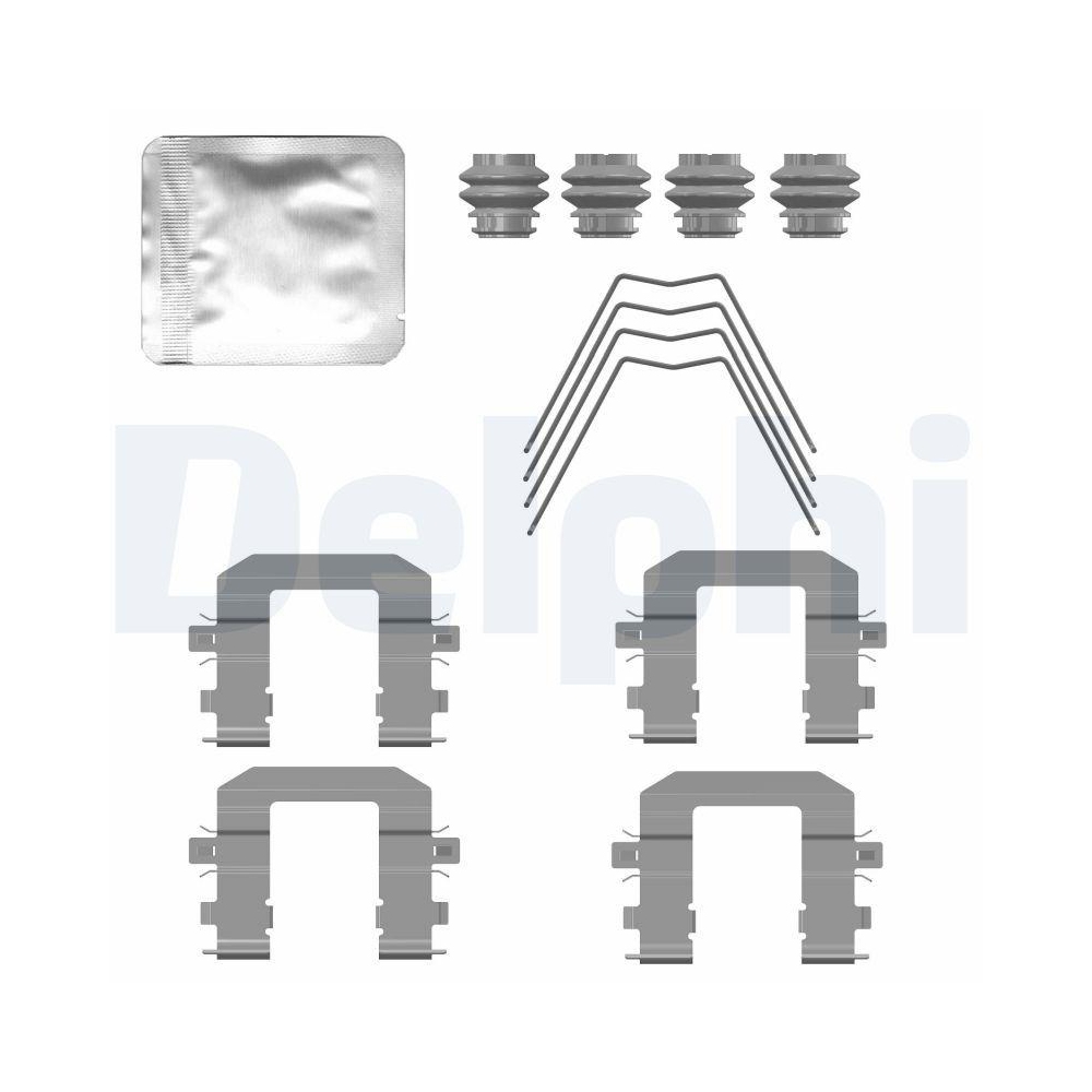 DELPHI LX0779 Zubeh&ouml;rsatz, Scheibenbremsbelag f&uuml;r, Vorderachse