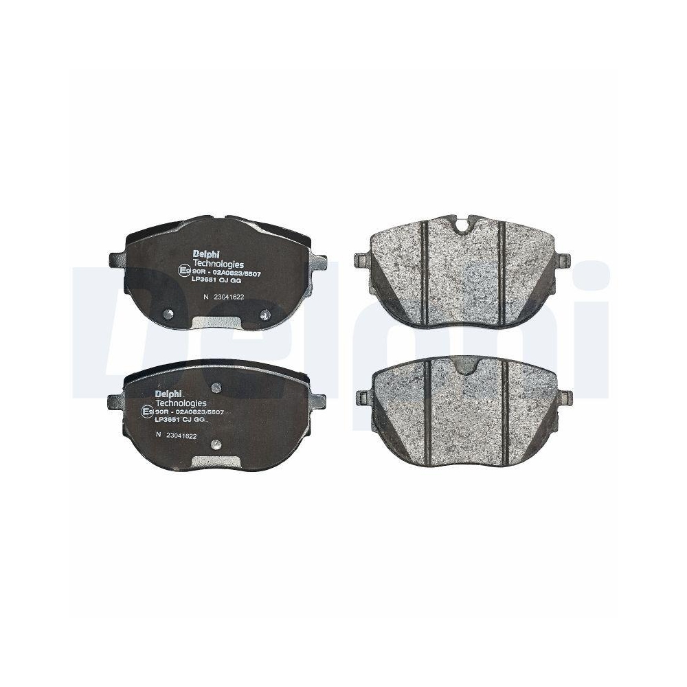 DELPHI LP3651 Bremsbelagsatz, Scheibenbremse f&uuml;r VW, Vorderachse