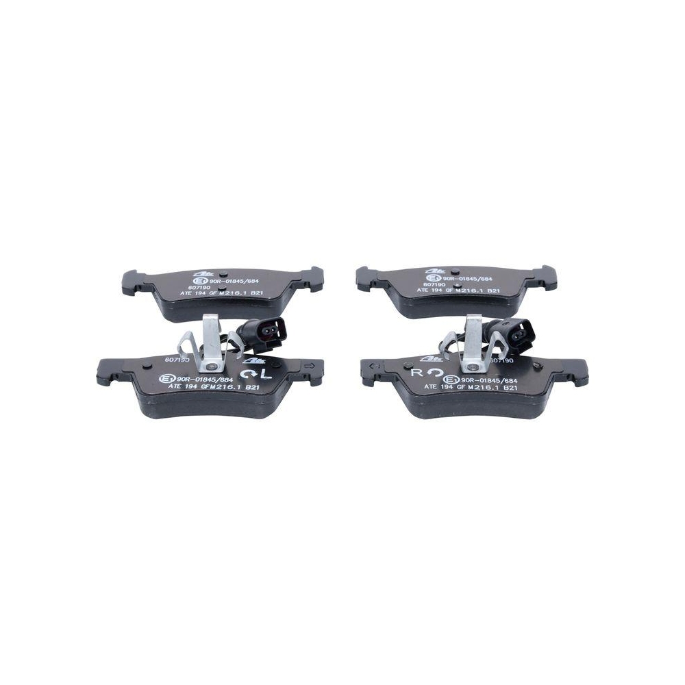 Bremsbelagsatz, Scheibenbremse ATE 13.0460-7190.2 f&uuml;r VAG, Hinterachse