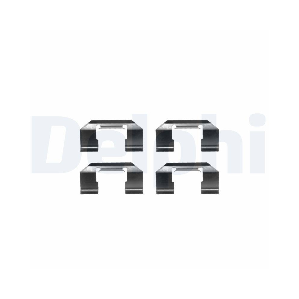 DELPHI LX0232 Zubeh&ouml;rsatz, Scheibenbremsbelag f&uuml;r NISSAN, Vorderachse