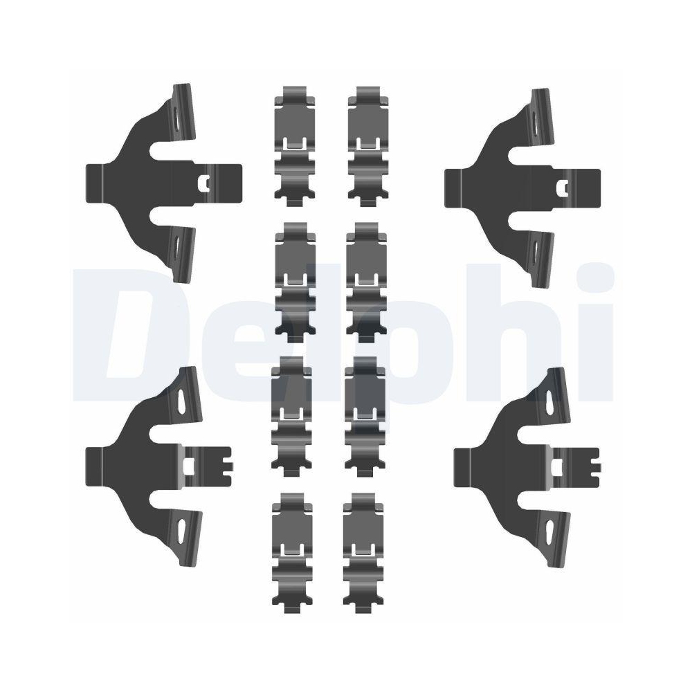 DELPHI LX0781 Zubeh&ouml;rsatz, Scheibenbremsbelag f&uuml;r, Vorderachse