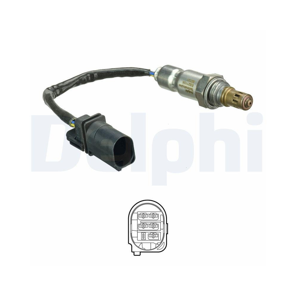 DELPHI ES21106-12B1 Lambdasonde f&uuml;r CITRO&Euml;N PEUGEOT DS, links, nach Katalysator