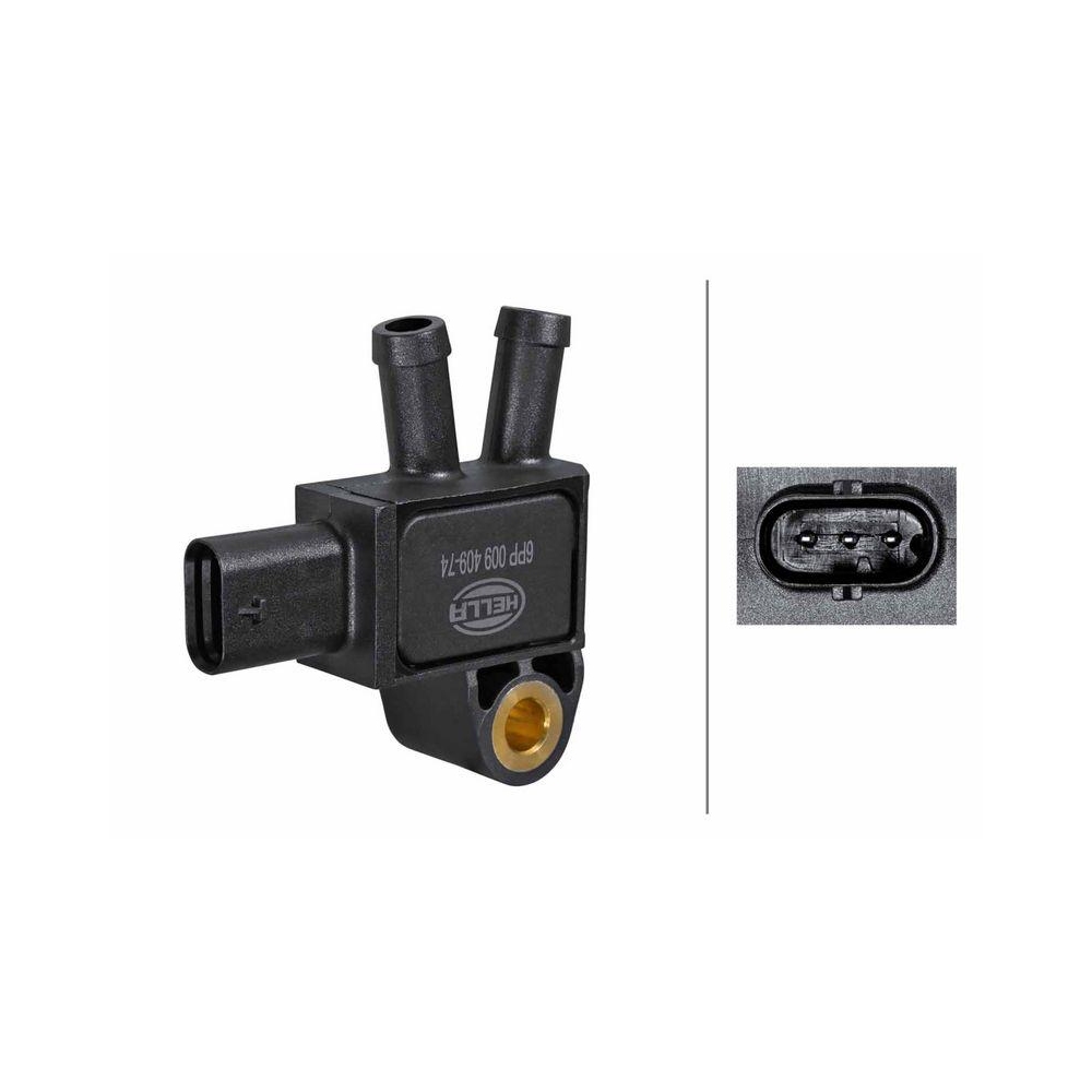 HELLA Sensor, Abgasdruck 6PP 009 409-741 f&uuml;r MERCEDES-BENZ