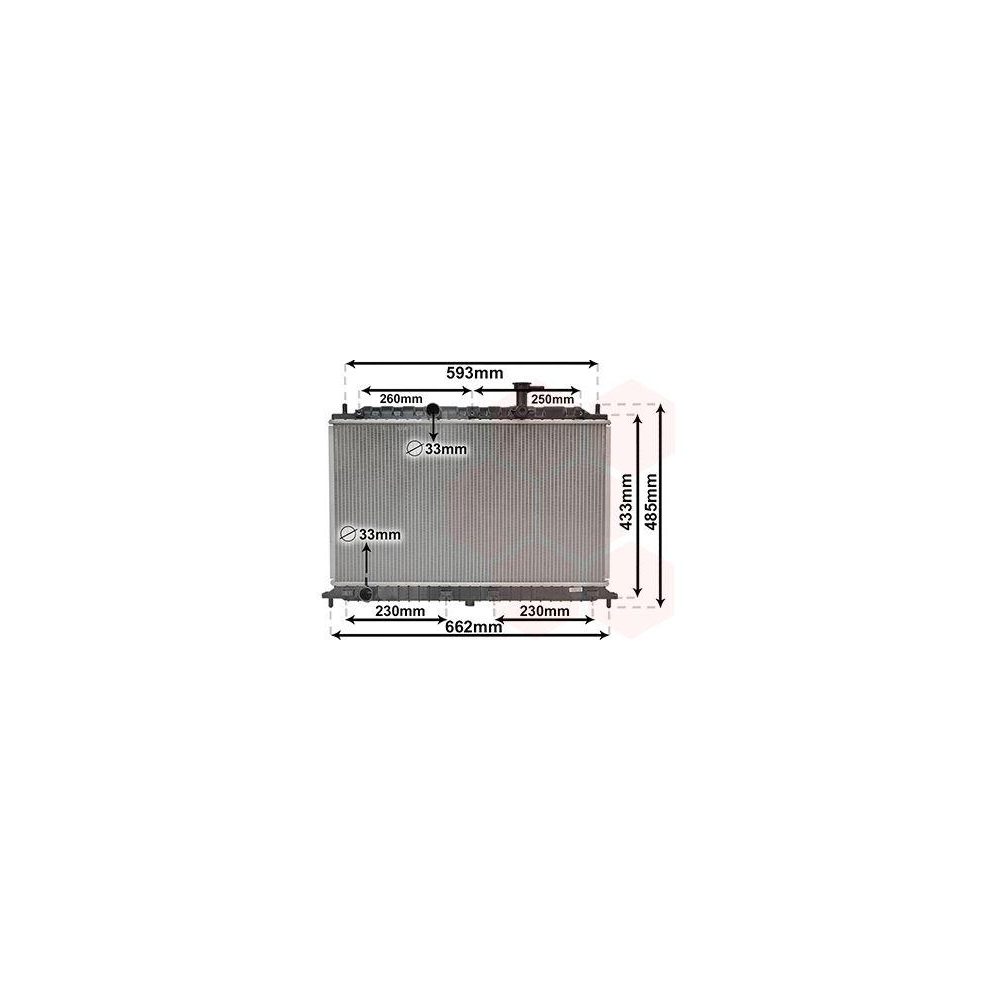 K&uuml;hler, Motork&uuml;hlung VAN WEZEL 83002077 f&uuml;r KIA, f&uuml;r Fahrzeuge mit Klimaanlage