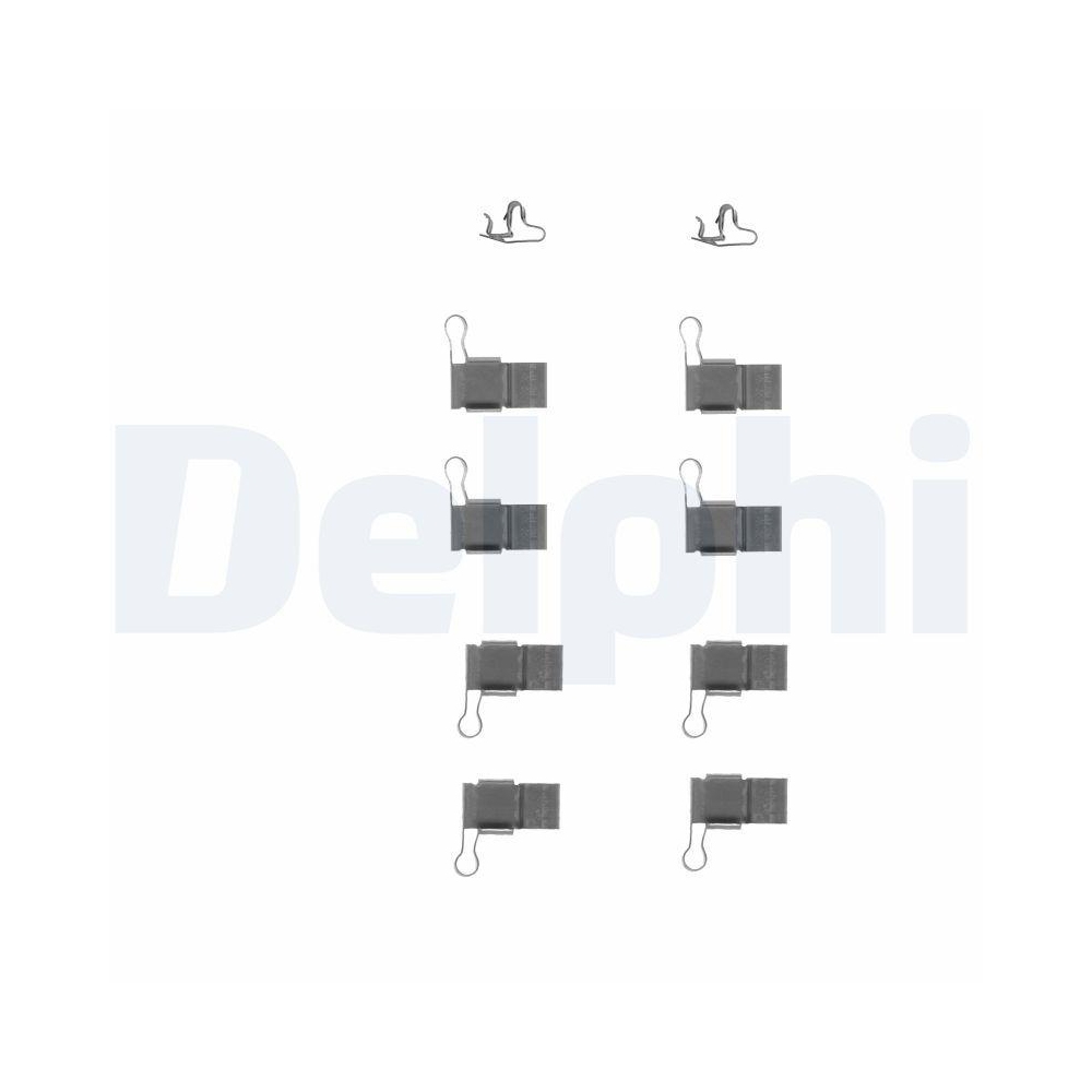 DELPHI LX0244 Zubeh&ouml;rsatz, Scheibenbremsbelag f&uuml;r TOYOTA, Vorderachse