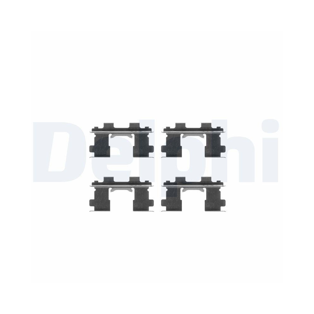 DELPHI LX0252 Zubeh&ouml;rsatz, Scheibenbremsbelag f&uuml;r, Vorderachse