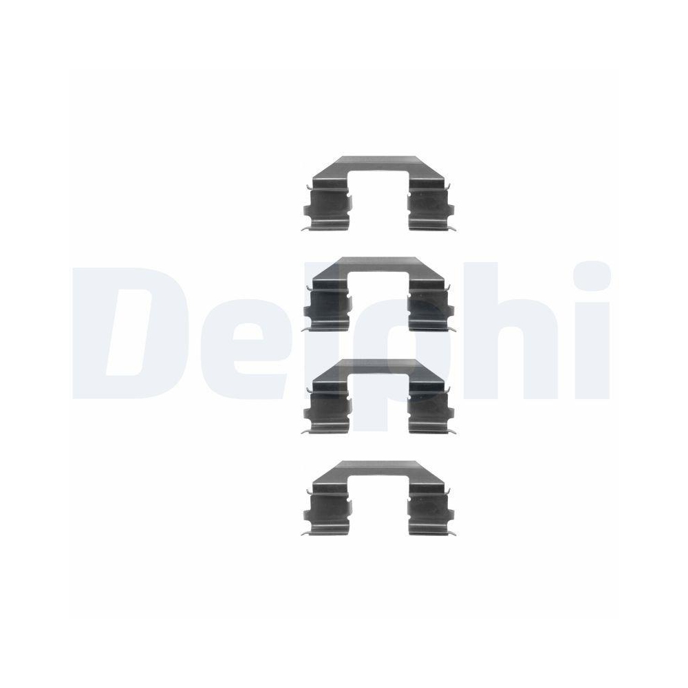 DELPHI LX0255 Zubeh&ouml;rsatz, Scheibenbremsbelag f&uuml;r, Vorderachse