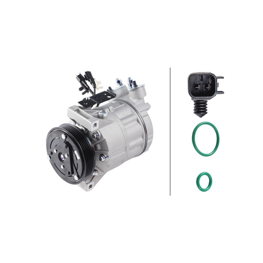 HELLA Kompressor, Klimaanlage 8FK 366 200-301 >>> Easy2Fit <<< f&uuml;r FORD VOLVO