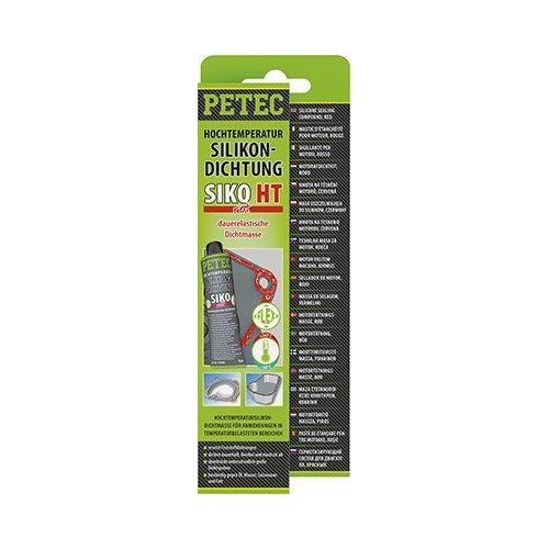 PETEC 3x 97880 Hochtemperatur Silikondichtung SIKO Rot 70 ml Fl&uuml;ssigdichtung