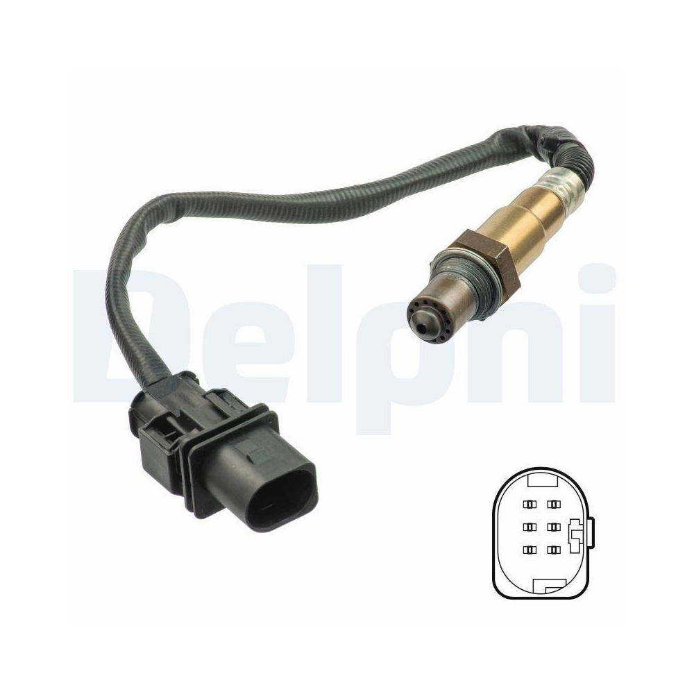 DELPHI ES21113-12B1 Lambdasonde f&uuml;r HYUNDAI KIA, nach Katalysator, vorne