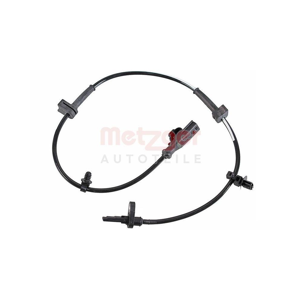 Sensor, Raddrehzahl METZGER 09001514 für FORD, Vorderachse links