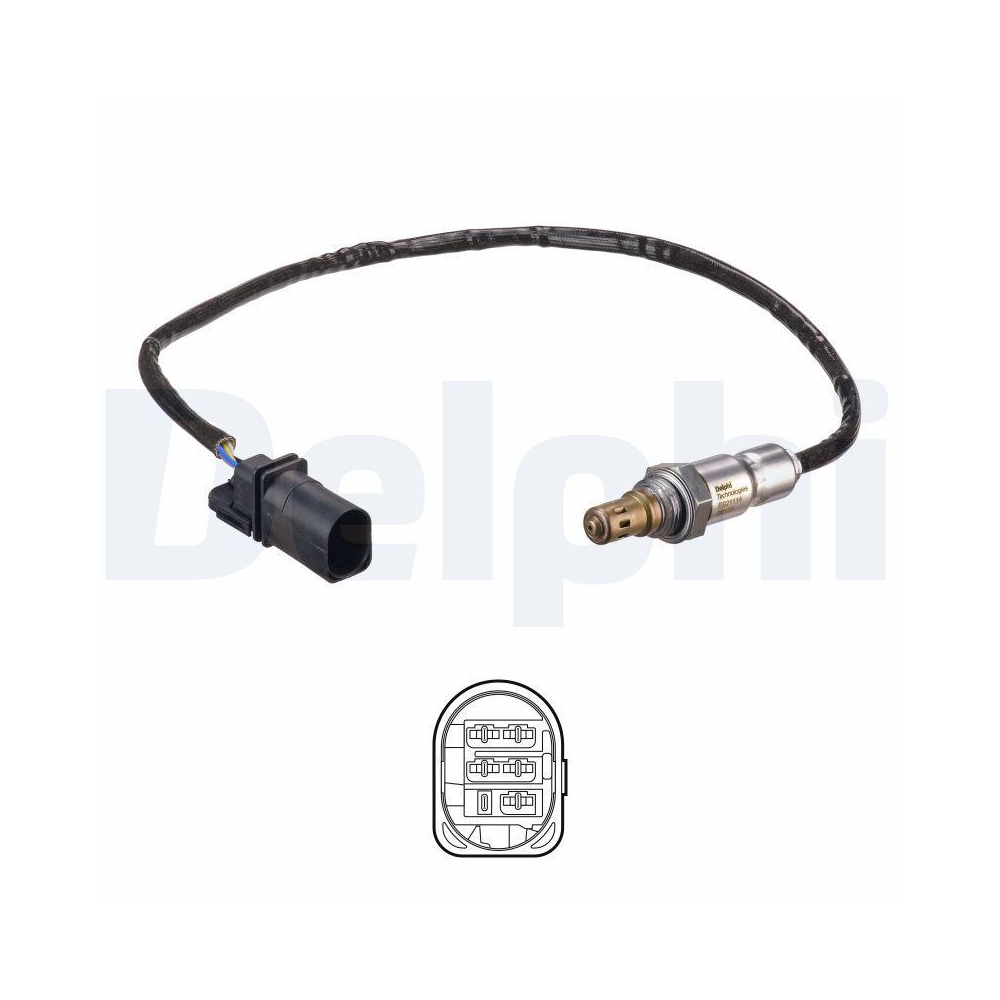 DELPHI ES21114-12B1 Lambdasonde f&uuml;r AUDI SEAT SKODA VW, vor Katalysator