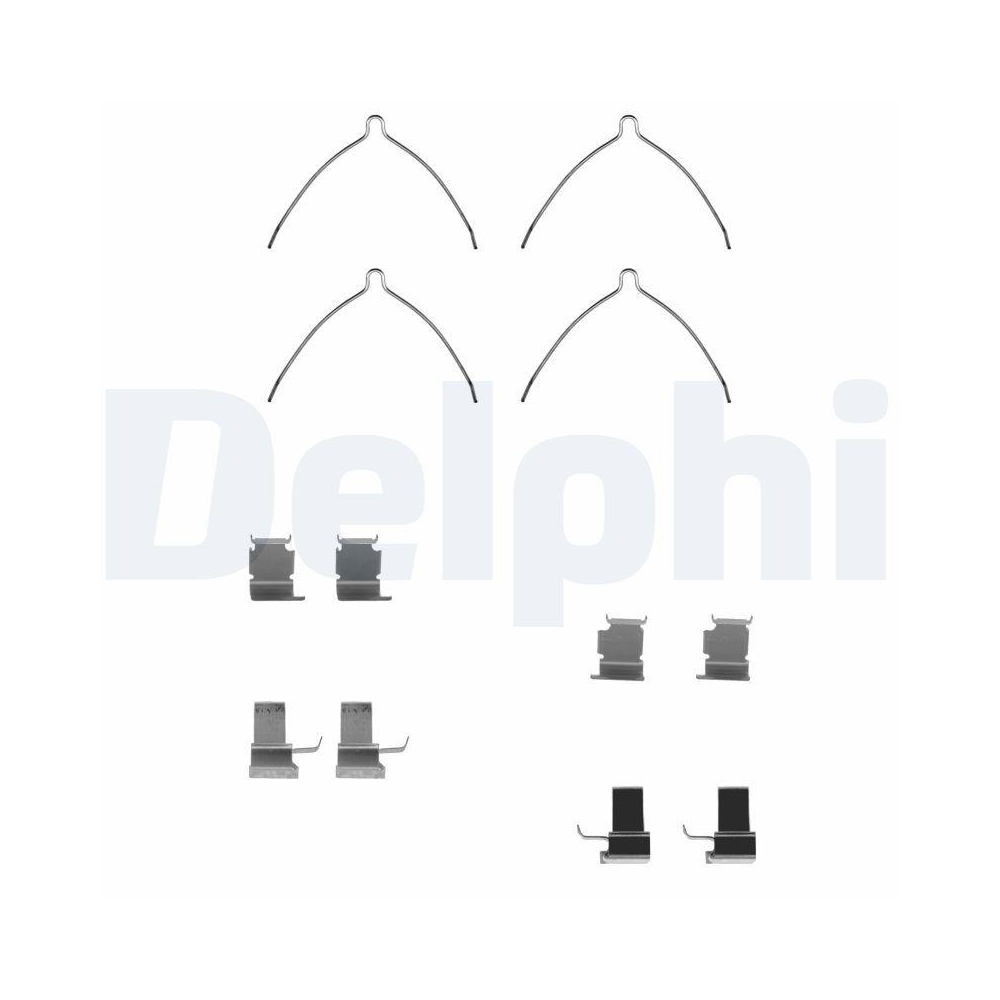DELPHI LX0258 Zubeh&ouml;rsatz, Scheibenbremsbelag f&uuml;r TOYOTA, Vorderachse