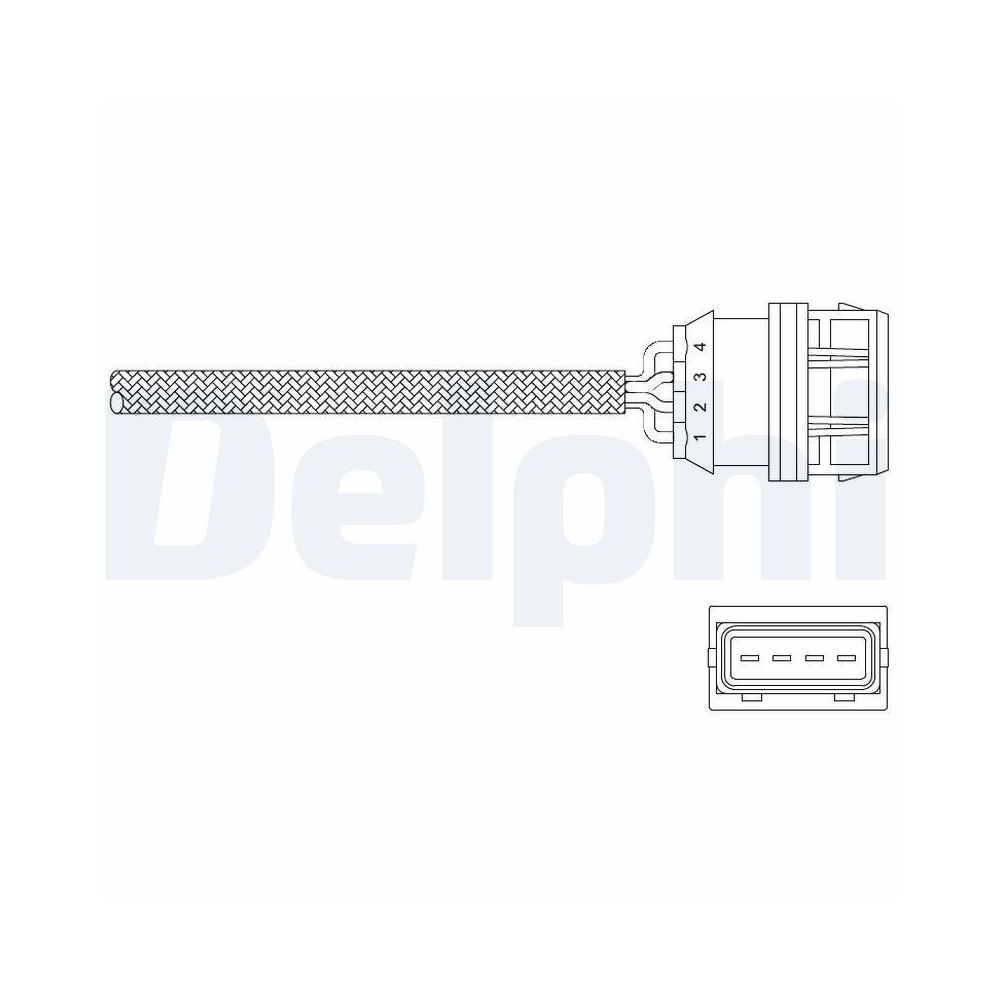 DELPHI ES11036-12B1 Lambdasonde f&uuml;r VOLVO, vor Katalysator