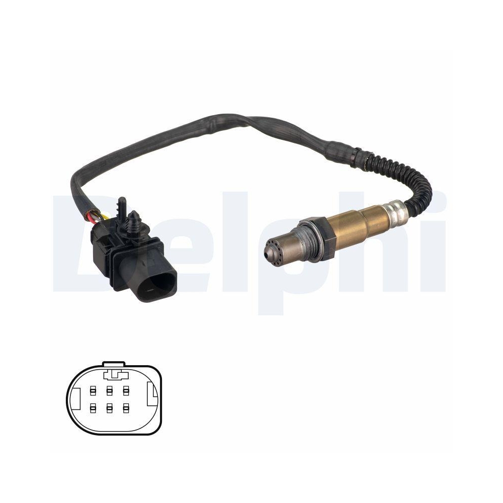 DELPHI ES21115-12B1 Lambdasonde f&uuml;r VOLVO, vor Katalysator