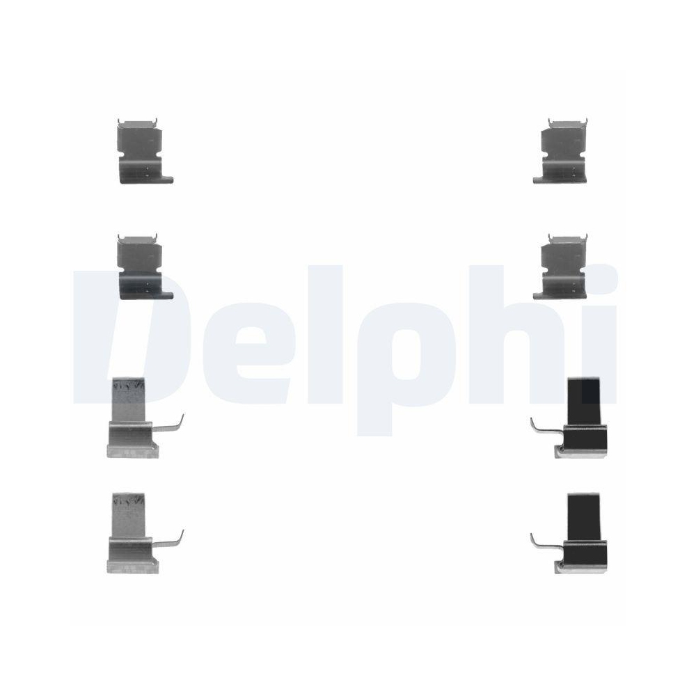 DELPHI LX0259 Zubeh&ouml;rsatz, Scheibenbremsbelag f&uuml;r TOYOTA, Hinterachse