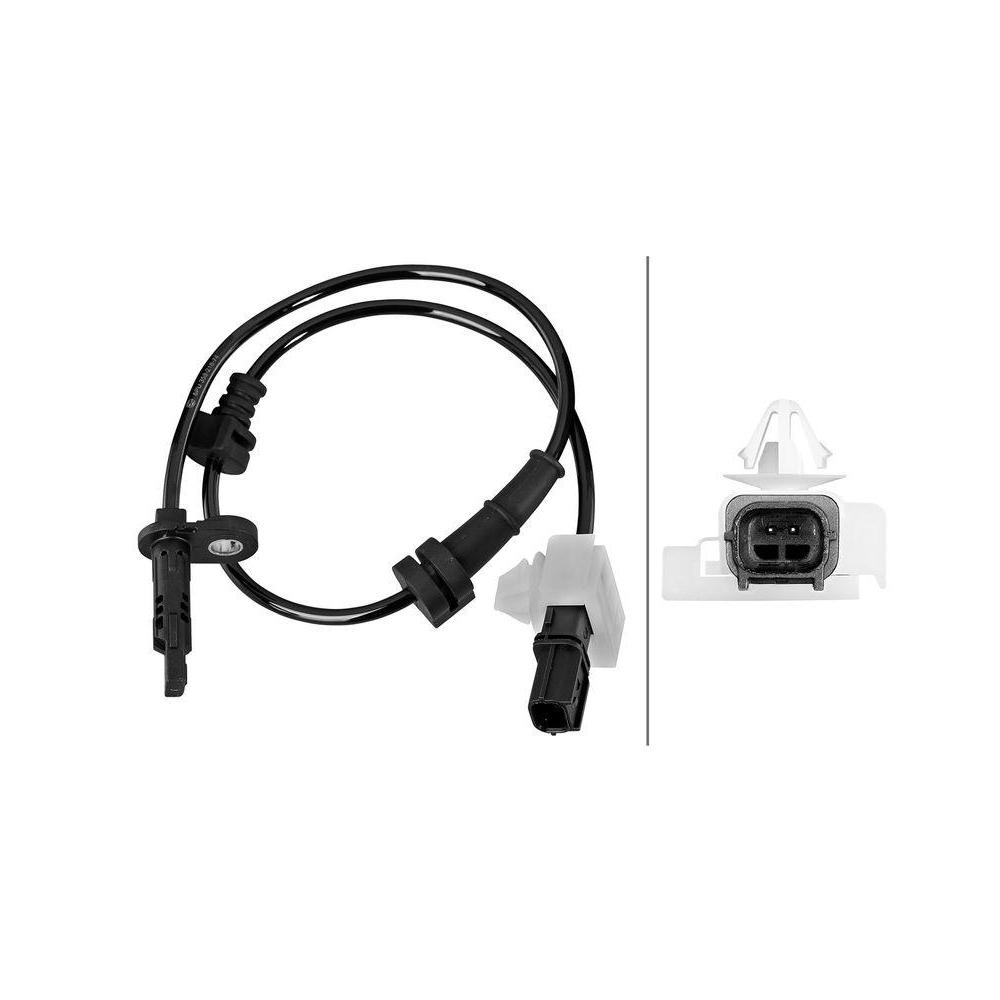 HELLA Sensor, Raddrehzahl 6PU 358 218-741 f&uuml;r HONDA, Hinterachse