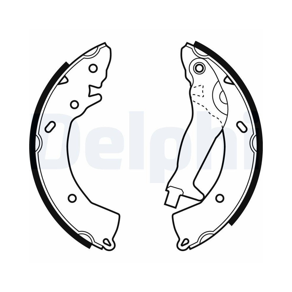 Bremsbackensatz DELPHI LS1966 für HYUNDAI, Hinterachse