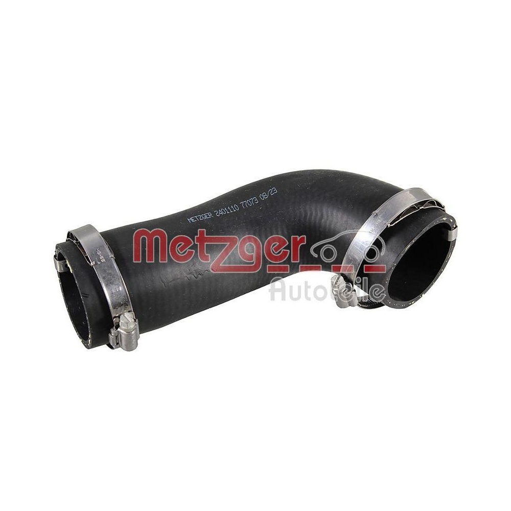 Ladeluftschlauch METZGER 2401110 f&uuml;r MINI, Ladeluftk&uuml;hler, rechts, unten