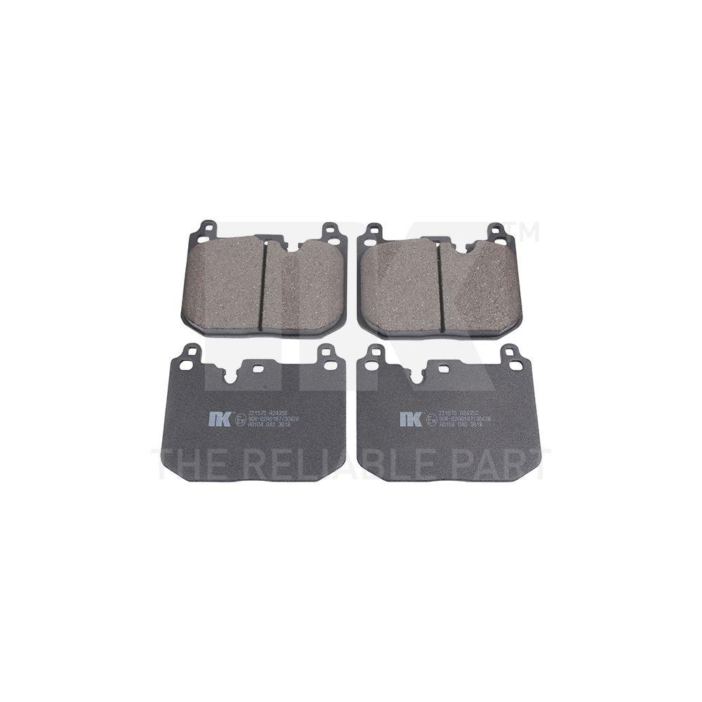 Bremsbelagsatz, Scheibenbremse NK 221575 f&uuml;r MINI, Vorderachse