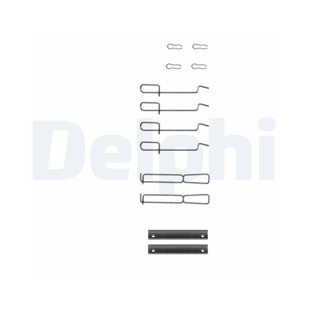 DELPHI LX0262 Zubeh&ouml;rsatz, Scheibenbremsbelag f&uuml;r RENAULT, Vorderachse